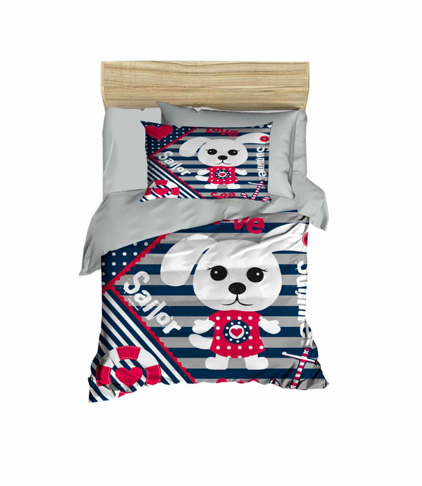 L'essentiel linge de maison Juego de funda nórdica PH111 - Rojo, Azul Marino y Blanco L'essentiel linge de maison Juego de funda nórdica PH111 - Rojo, Azul Marino y Blanco